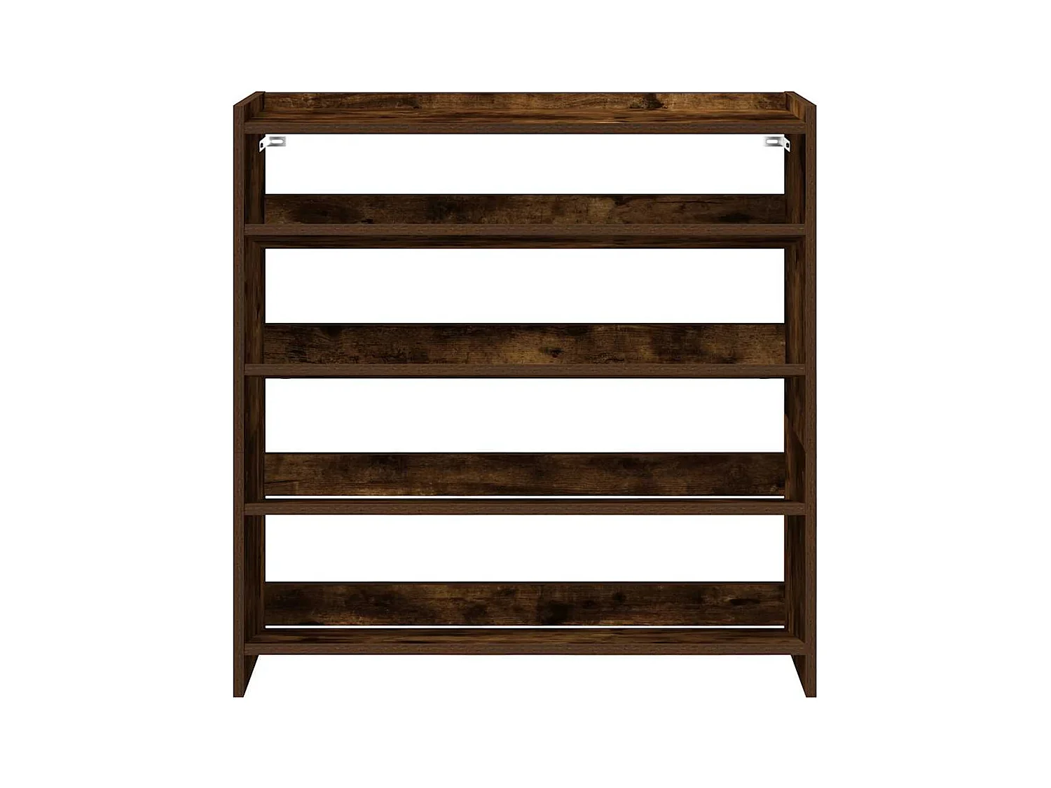Étagère à chaussures chêne fumé 80x25x81 cm bois d'ingénierie