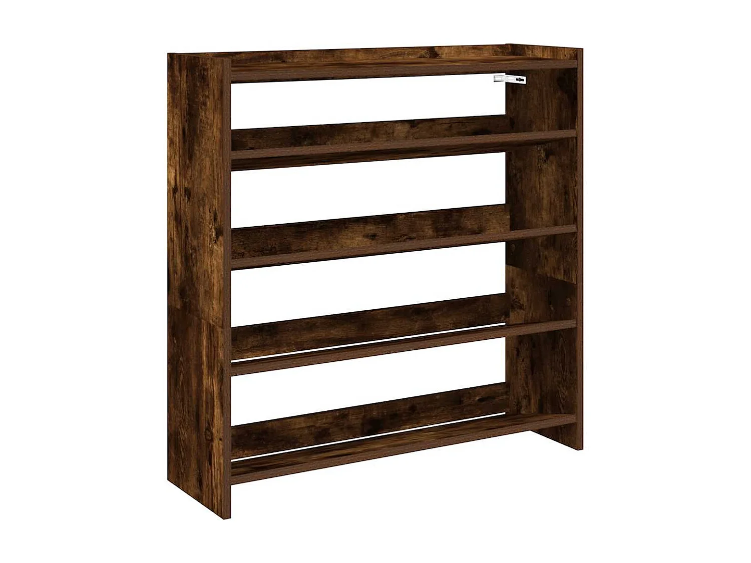 Zapatero roble ahumado 80x25x81 cm madera de ingeniería