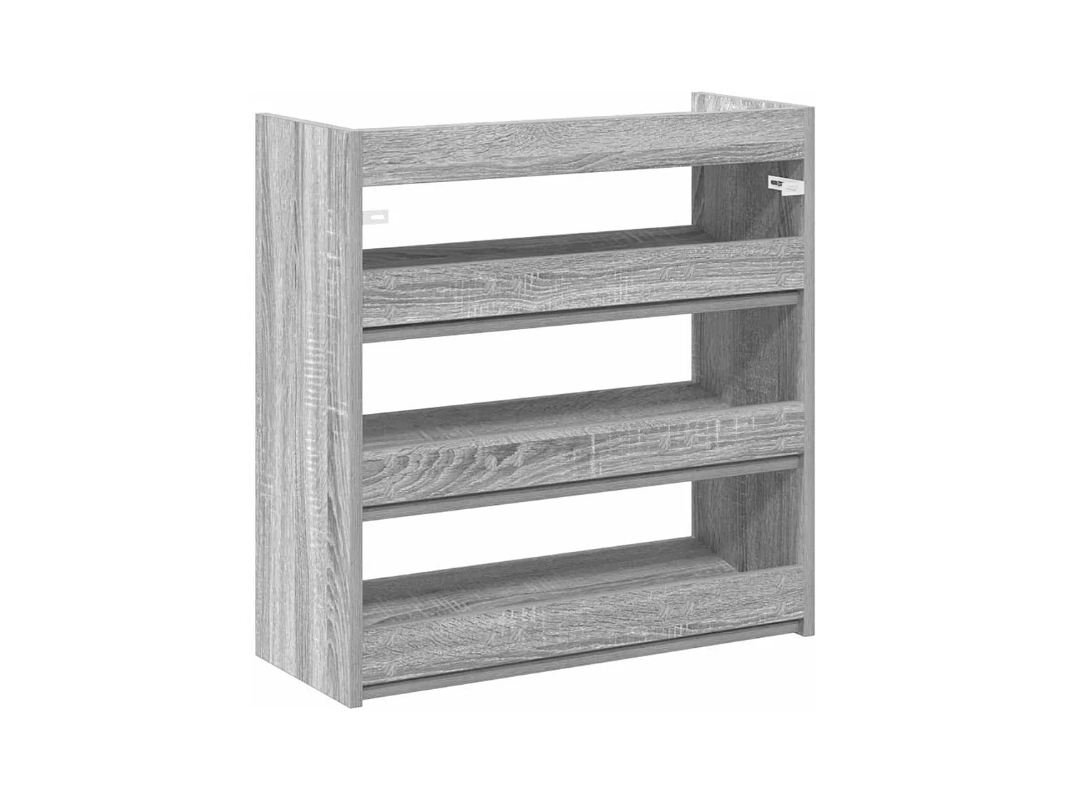 Étagère à chaussures sonoma gris 60x25x62 cm bois d'ingénierie