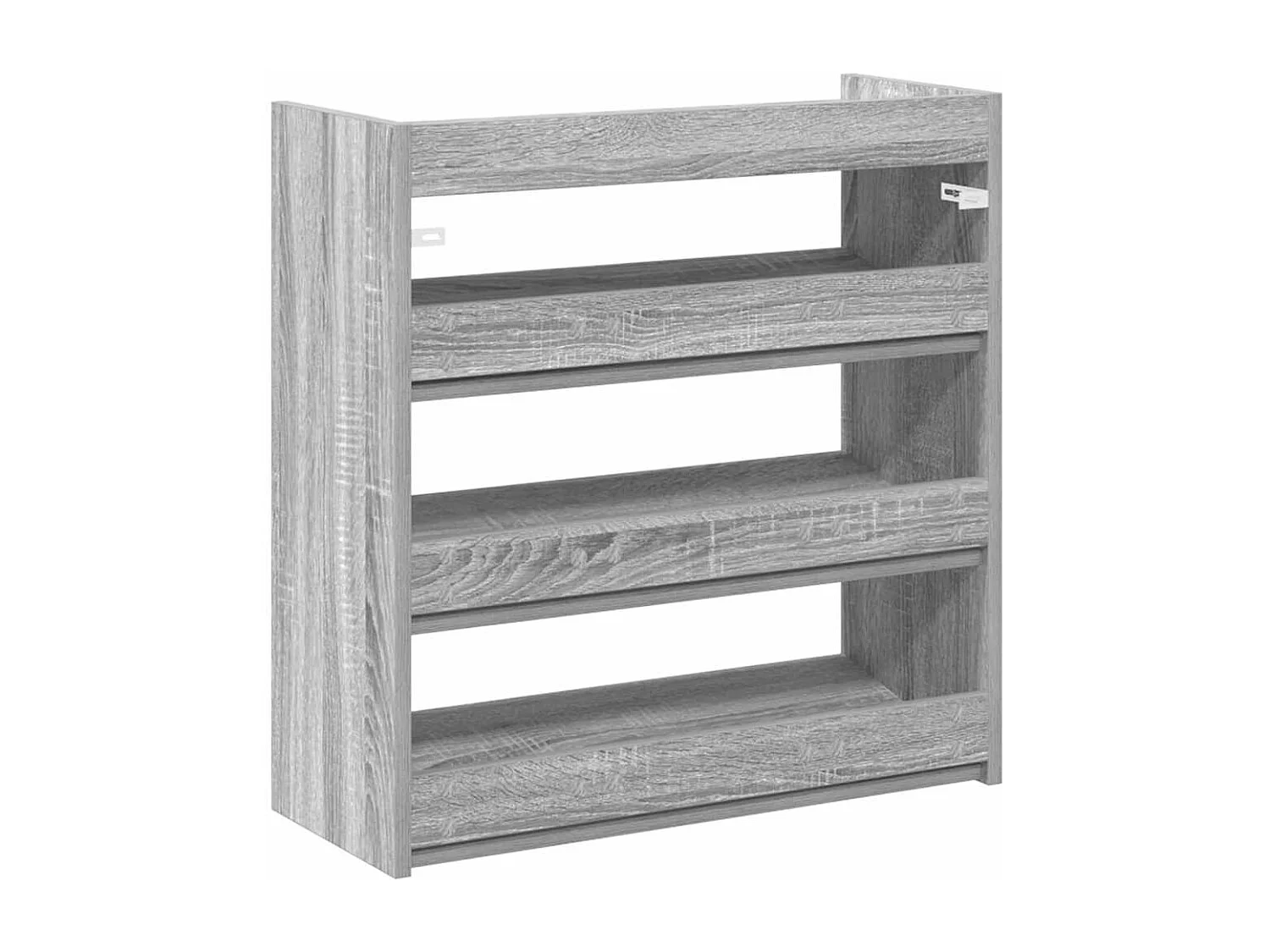 Étagère à chaussures sonoma gris 60x25x62 cm bois d'ingénierie