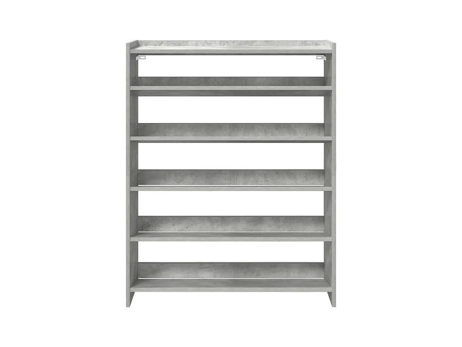 Étagère à chaussures gris béton 80x25x100 cm bois d'ingénierie