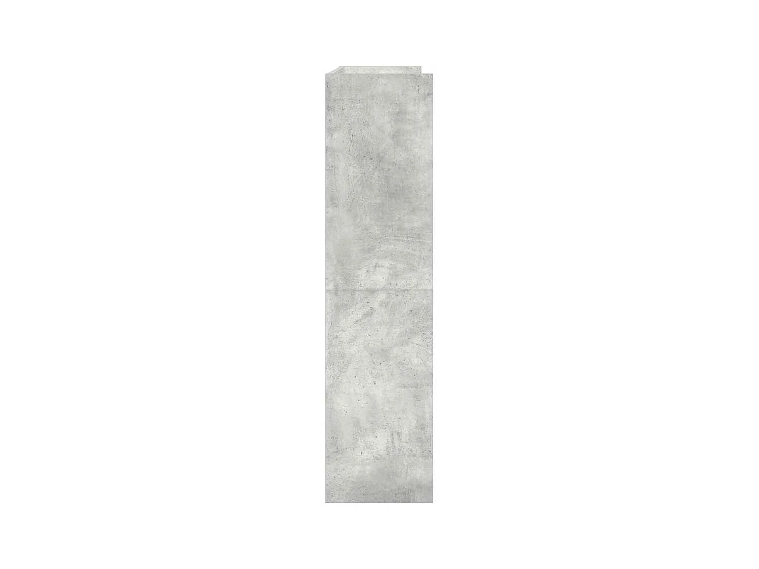 Étagère à chaussures gris béton 80x25x100 cm bois d'ingénierie