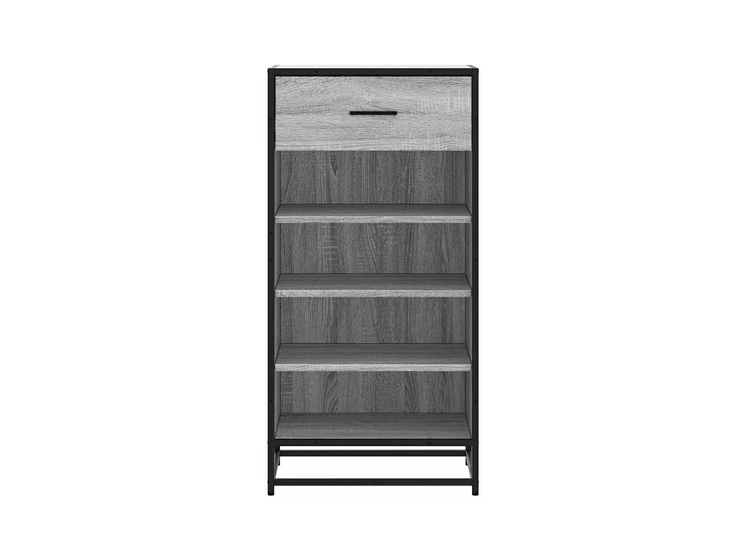 Scarpiera Sonoma grigia 48x38x97,5 cm in legno ingegnerizzato