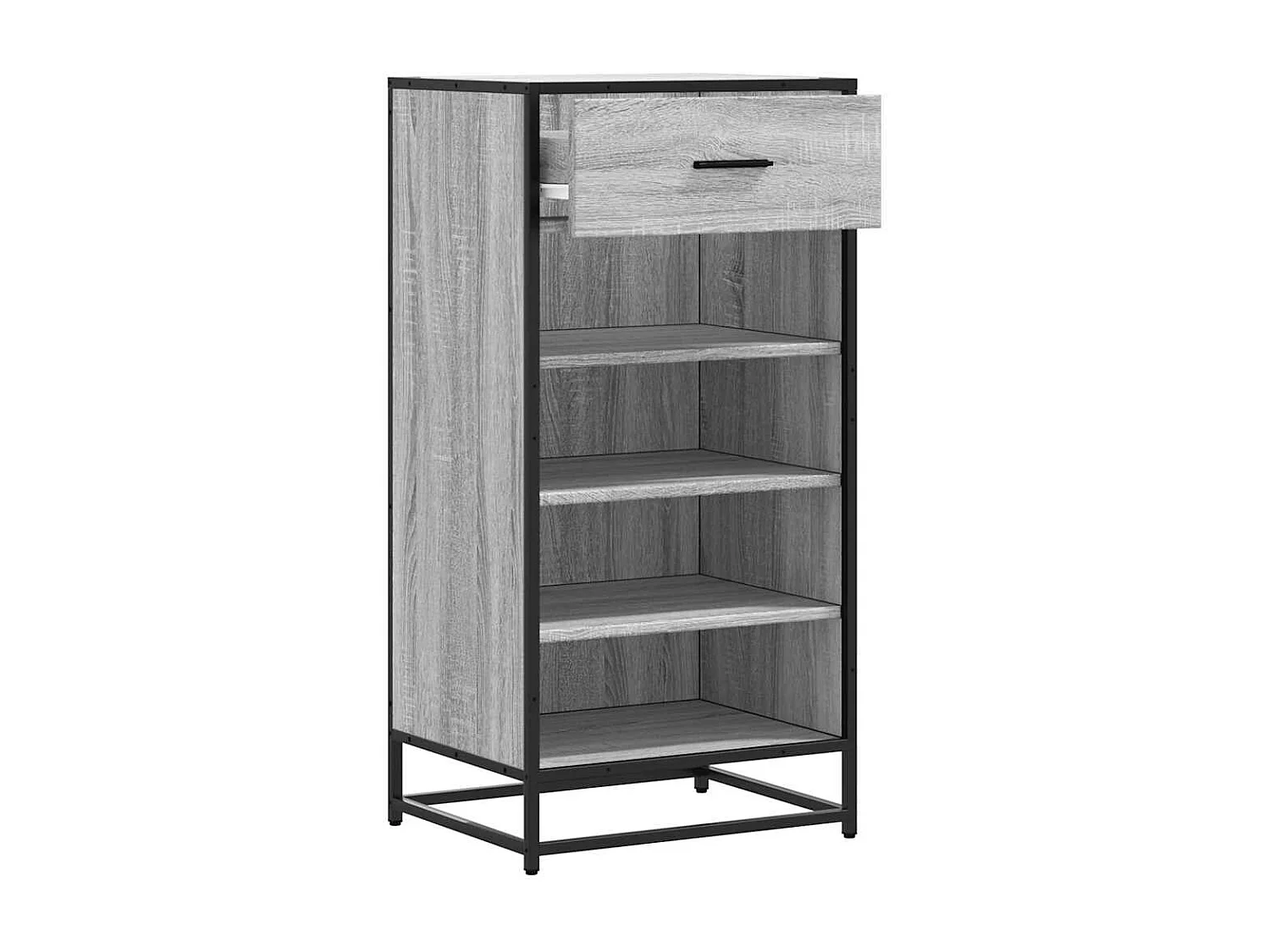 Scarpiera Sonoma grigia 48x38x97,5 cm in legno ingegnerizzato