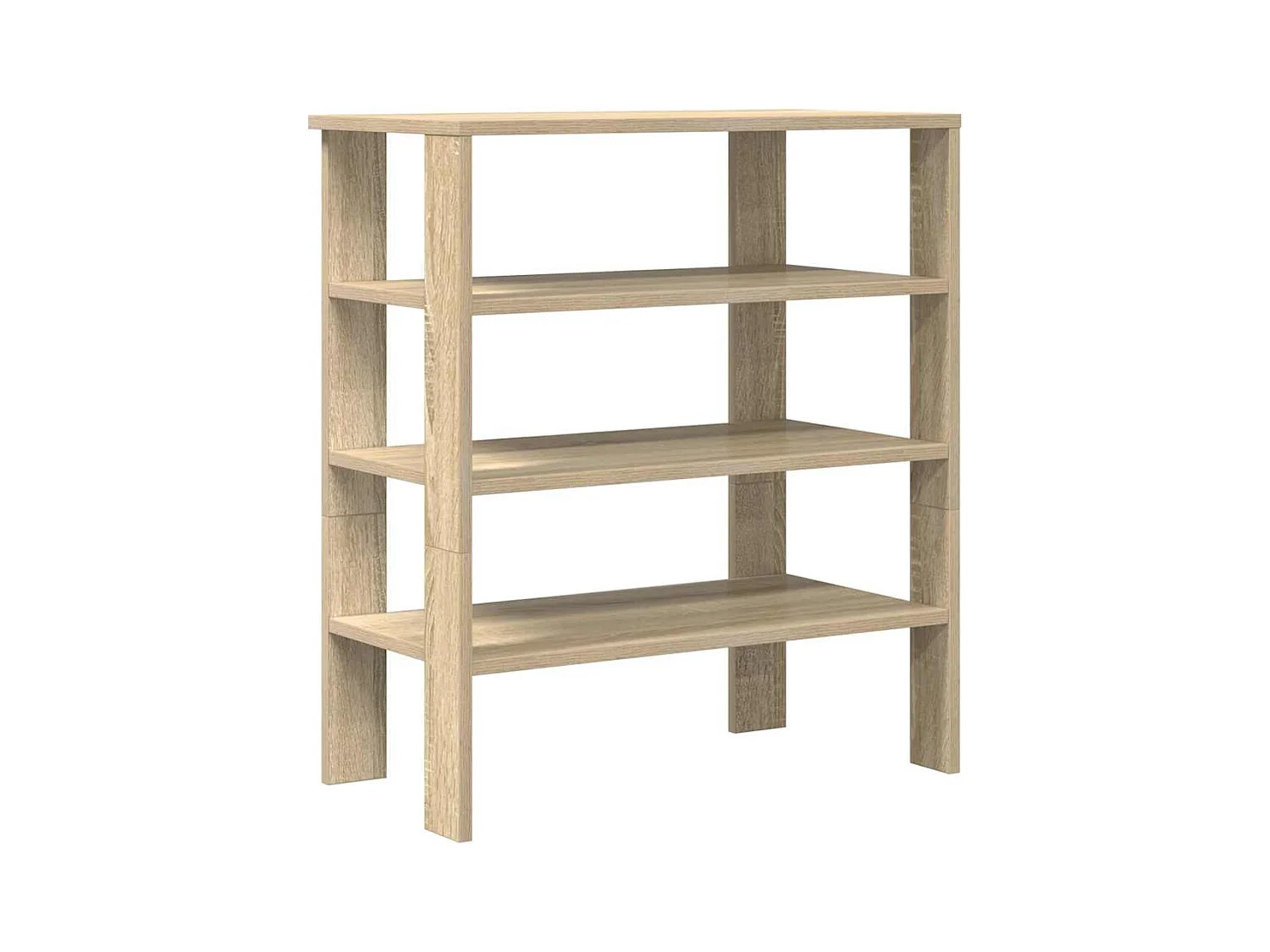 Étagère à chaussures chêne sonoma 61x32x70 cm bois d'ingénierie