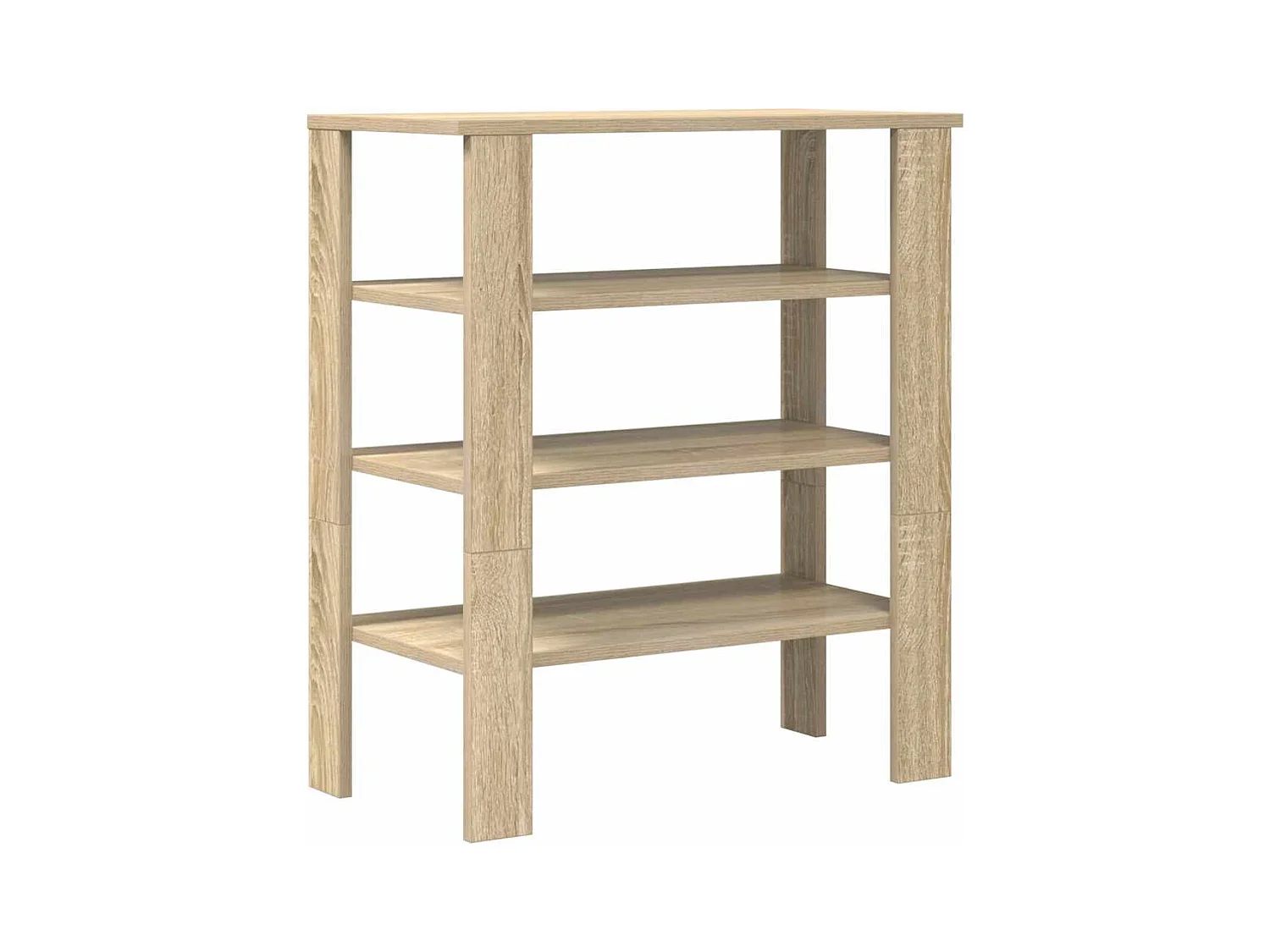 Étagère à chaussures chêne sonoma 61x32x70 cm bois d'ingénierie