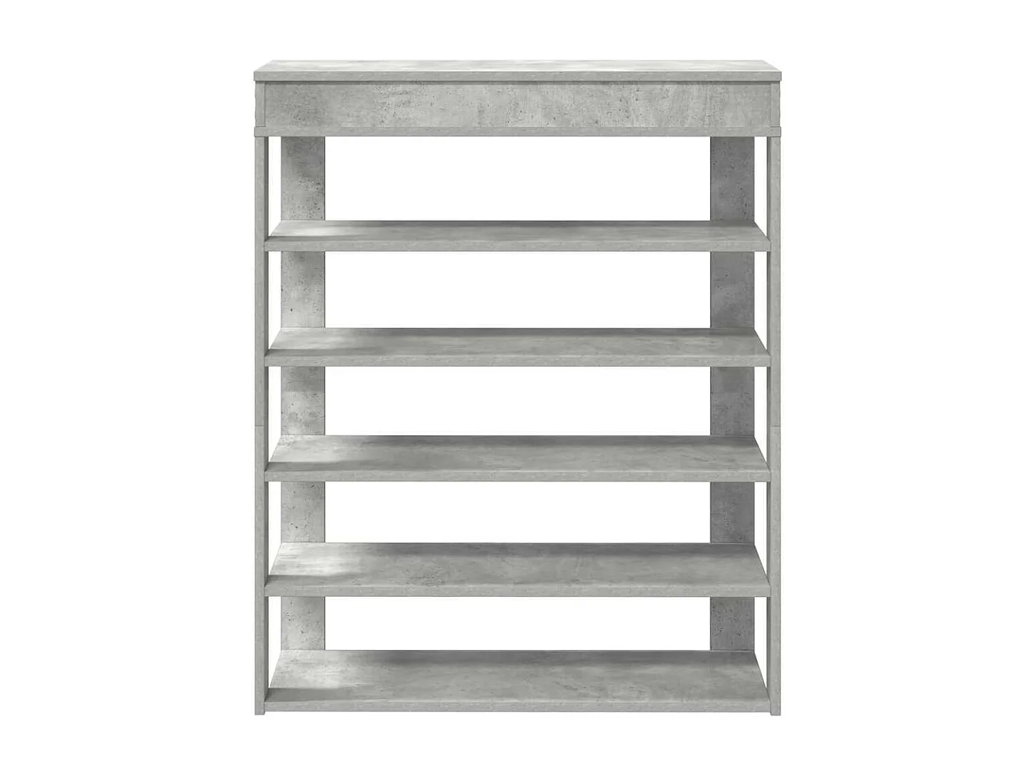 Étagère à chaussures gris béton 80x30x98 cm bois d'ingénierie