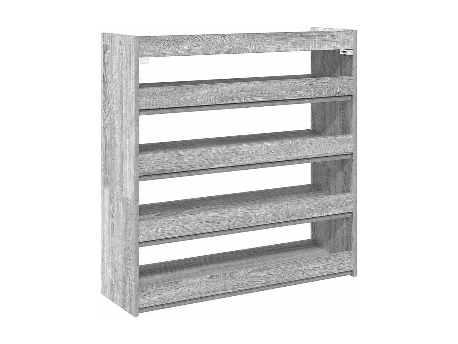 Étagère à chaussures sonoma gris 80x25x81 cm bois d'ingénierie