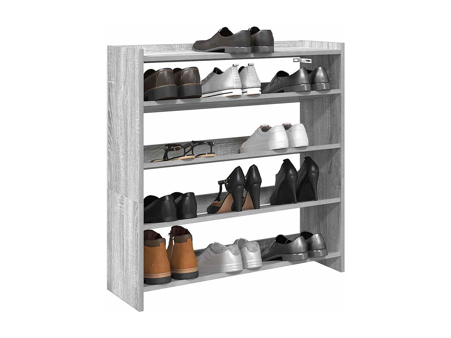 Étagère à chaussures sonoma gris 80x25x81 cm bois d'ingénierie