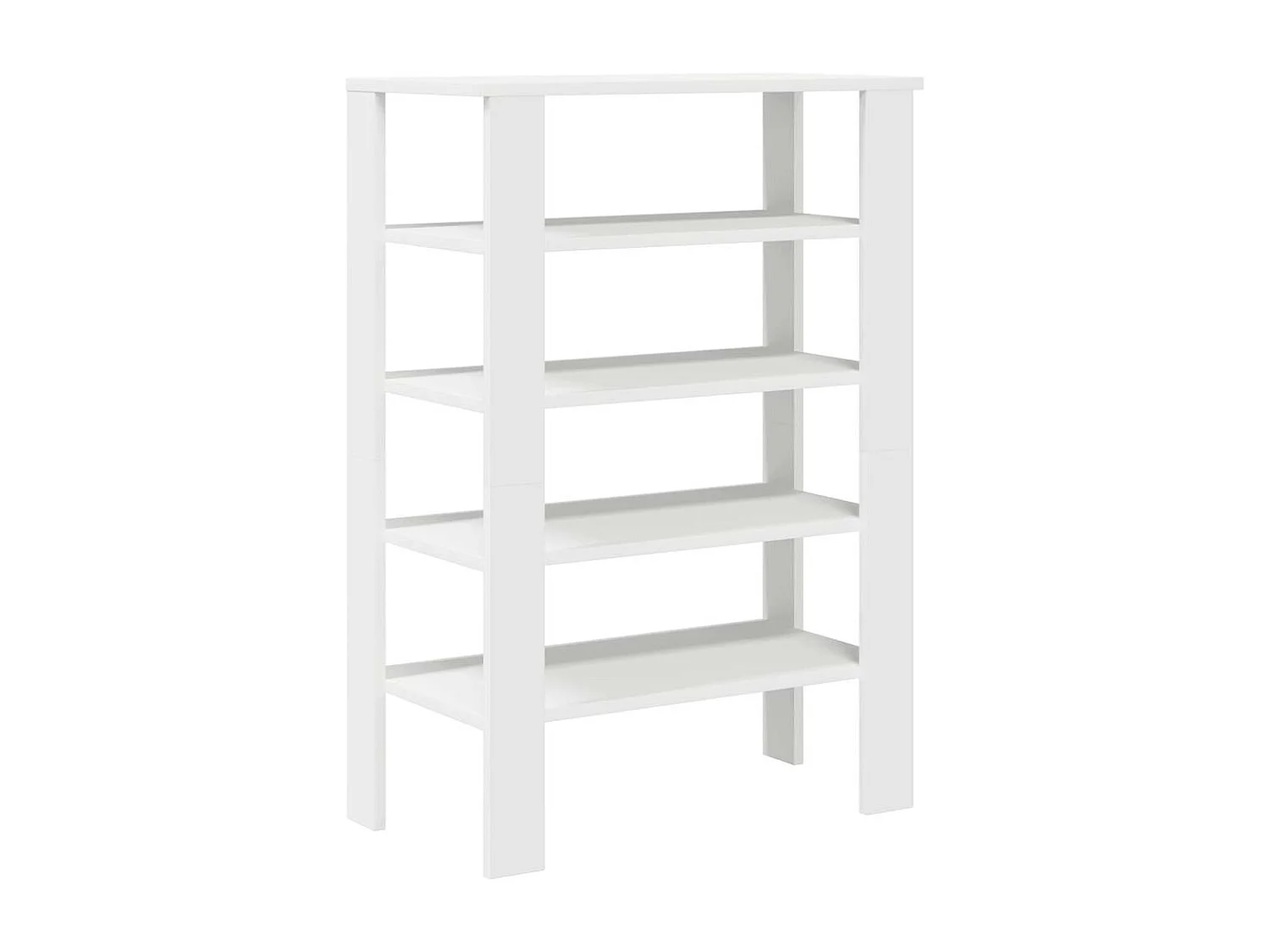 Étagère à chaussures blanc 61x32x87,5 cm bois d'ingénierie