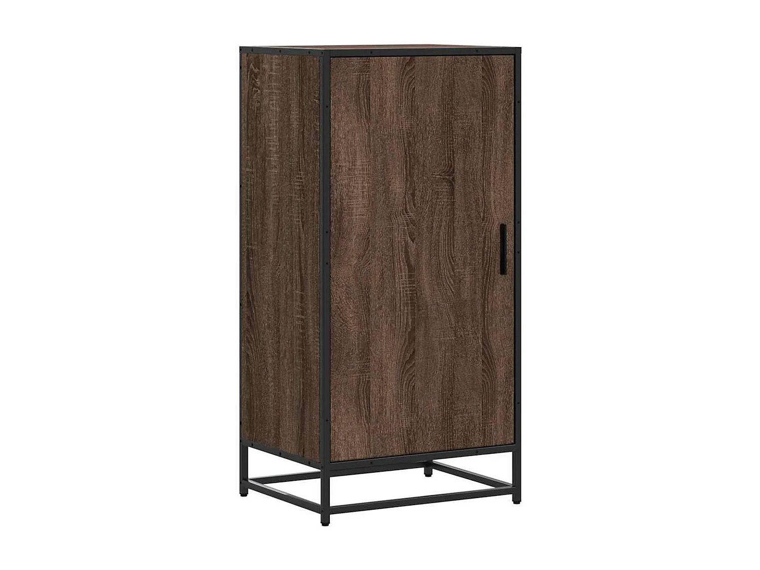 Zapatero roble marrón 48x38x97,5 cm madera de ingeniería