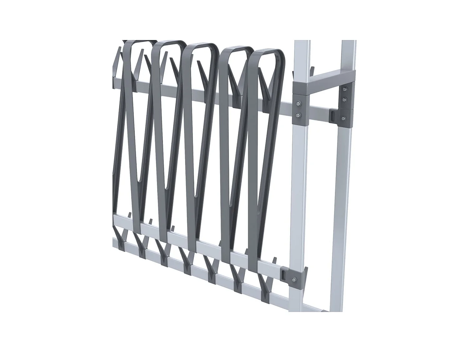 Scarpiera con ruote Silver 89x27x120 cm