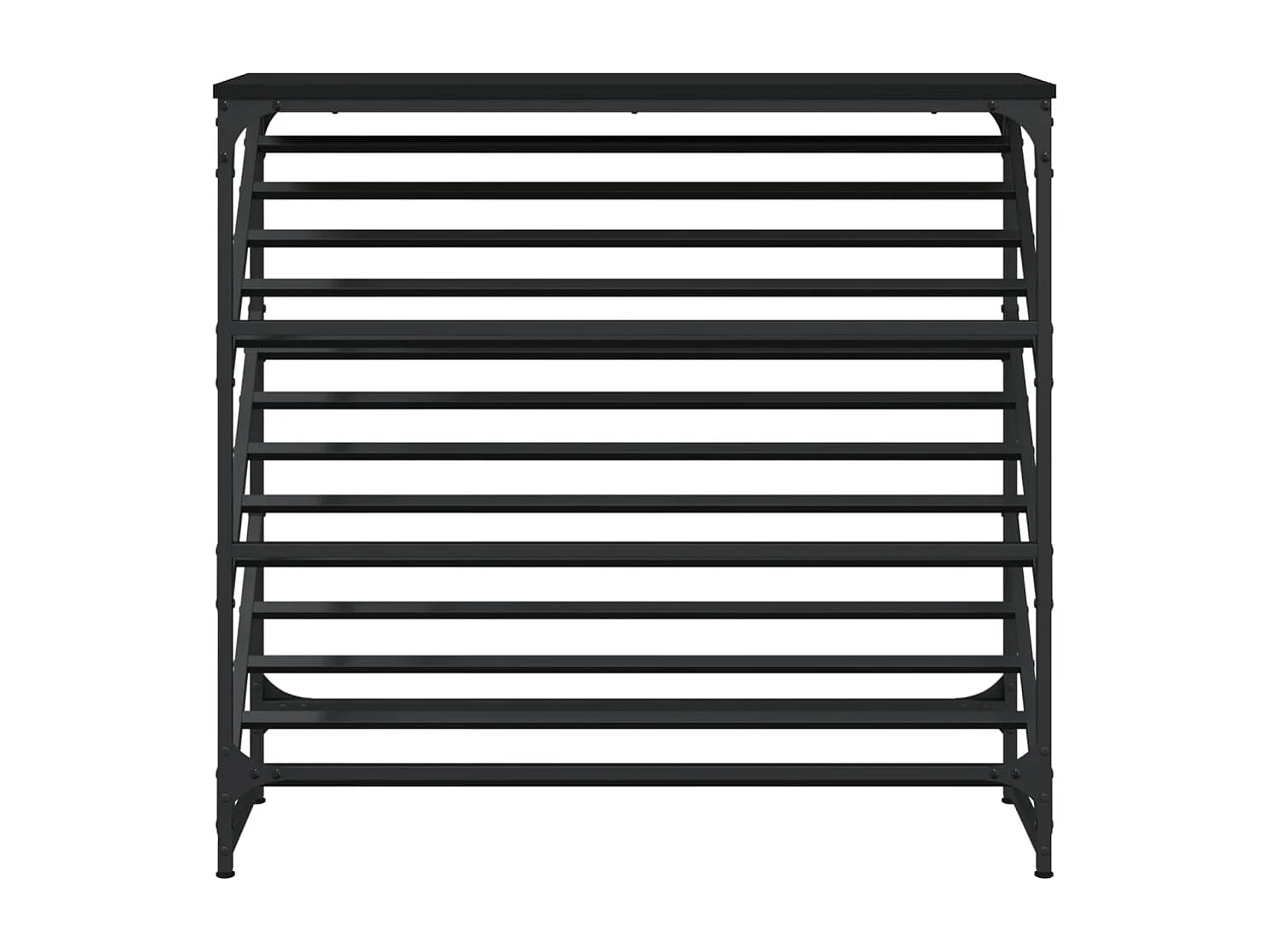 Étagère à chaussures noir 90x30x85 cm bois d'ingénierie