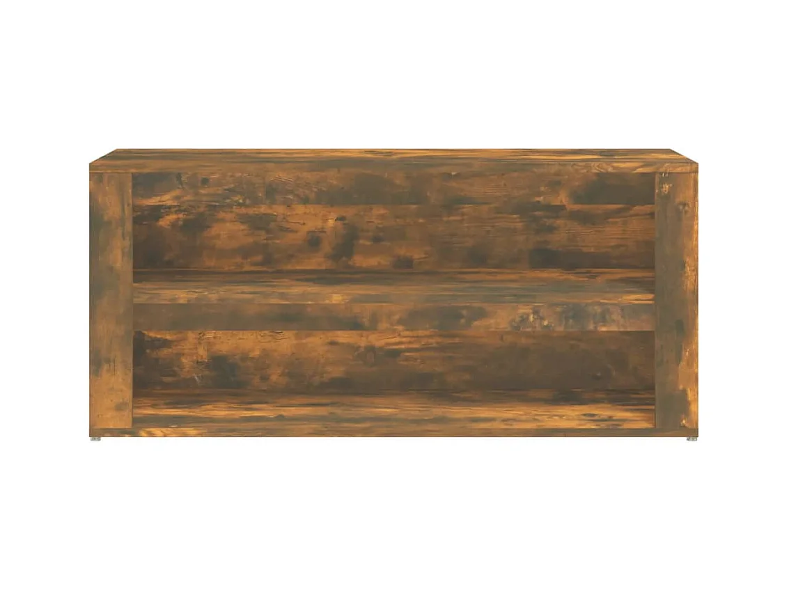 Étagère à chaussures Chêne fumé 100x35x45 cm Bois d'ingénierie