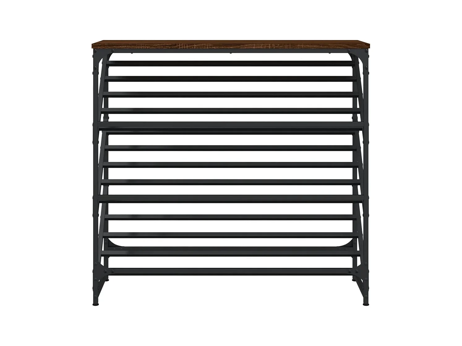 Étagère à chaussures chêne marron 90x30x85 cm bois d'ingénierie