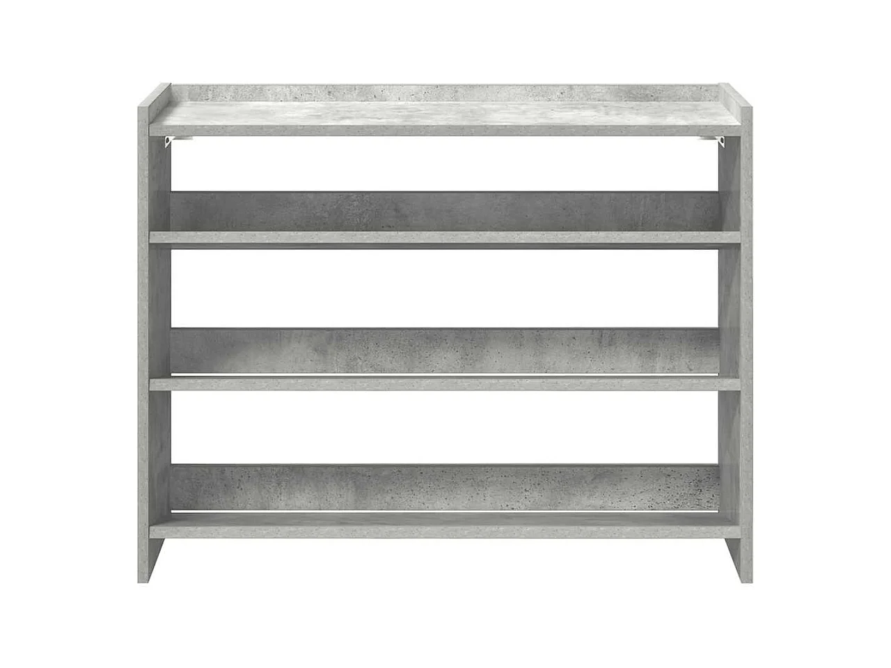 Étagère à chaussures gris béton 80x25x62 cm bois d'ingénierie