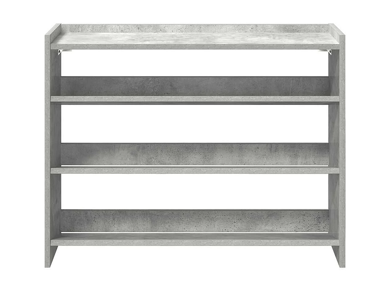 Étagère à chaussures gris béton 80x25x62 cm bois d'ingénierie