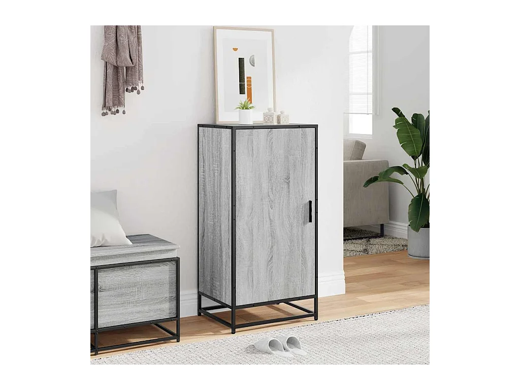 Zapatero gris Sonoma 48x38x97,5 cm madera de ingeniería