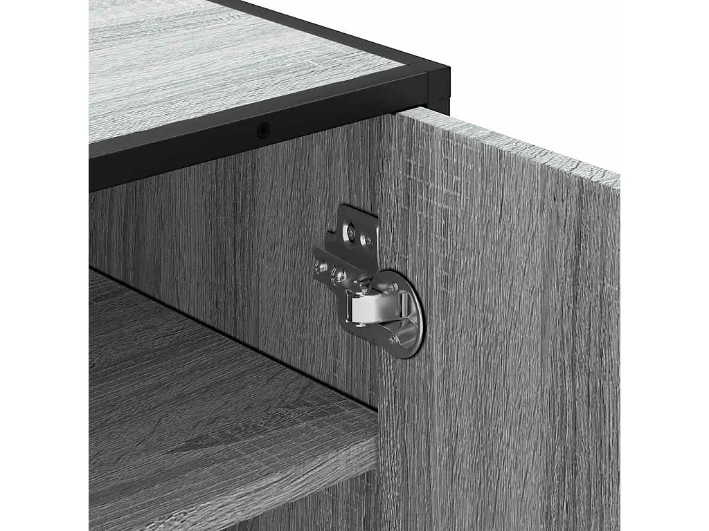 Zapatero gris Sonoma 48x38x97,5 cm madera de ingeniería