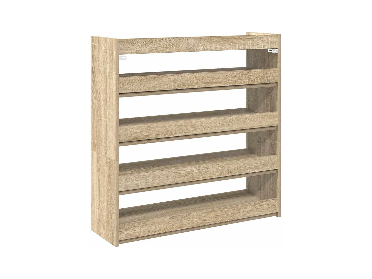 Étagère à chaussures chêne sonoma 80x25x81 cm bois ingénierie