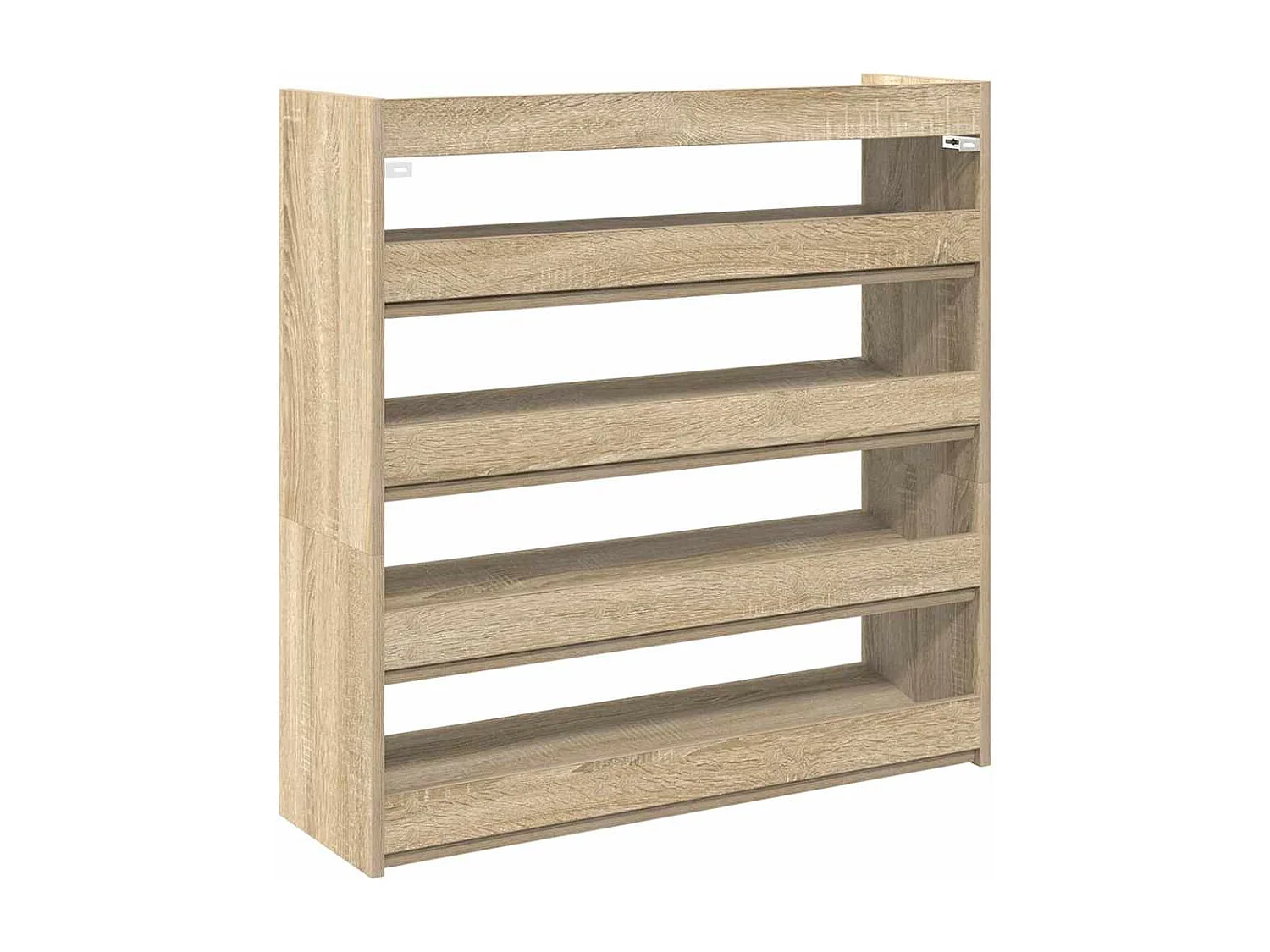 Étagère à chaussures chêne sonoma 80x25x81 cm bois ingénierie