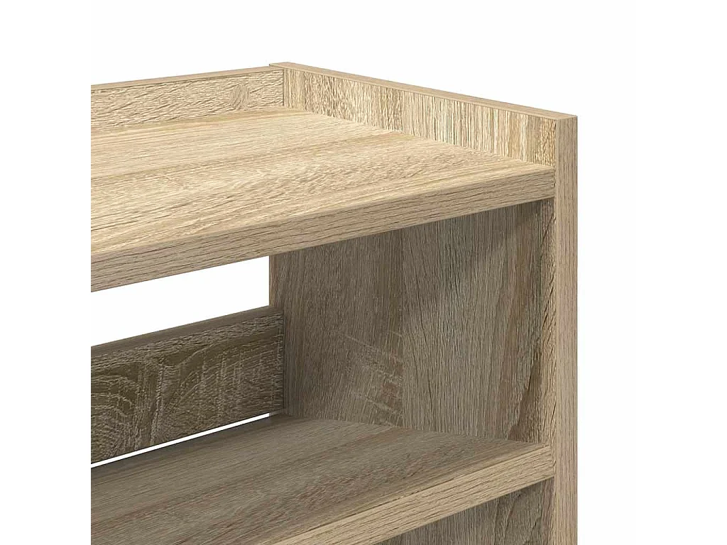 Étagère à chaussures chêne sonoma 80x25x81 cm bois ingénierie