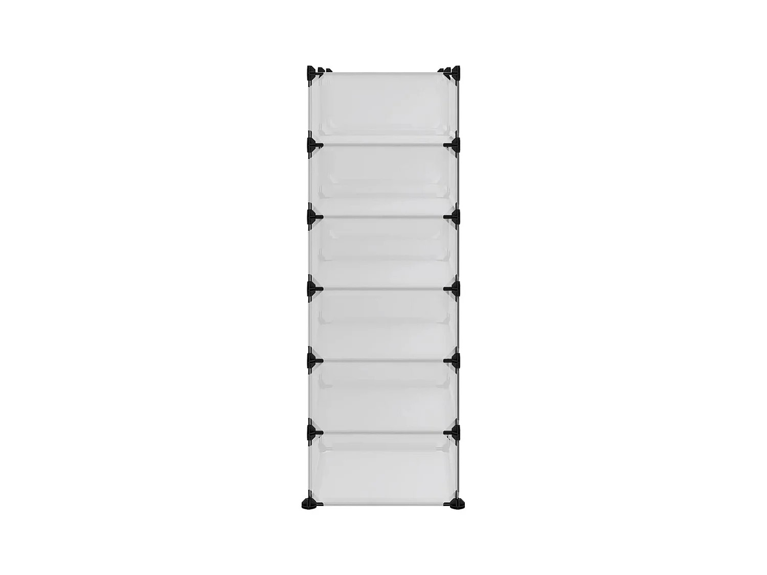 Transparant schoenenrek 94,5x36,5x106 cm PP