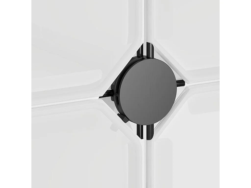 Scarpiera trasparente 94,5x36,5x106 cm PP