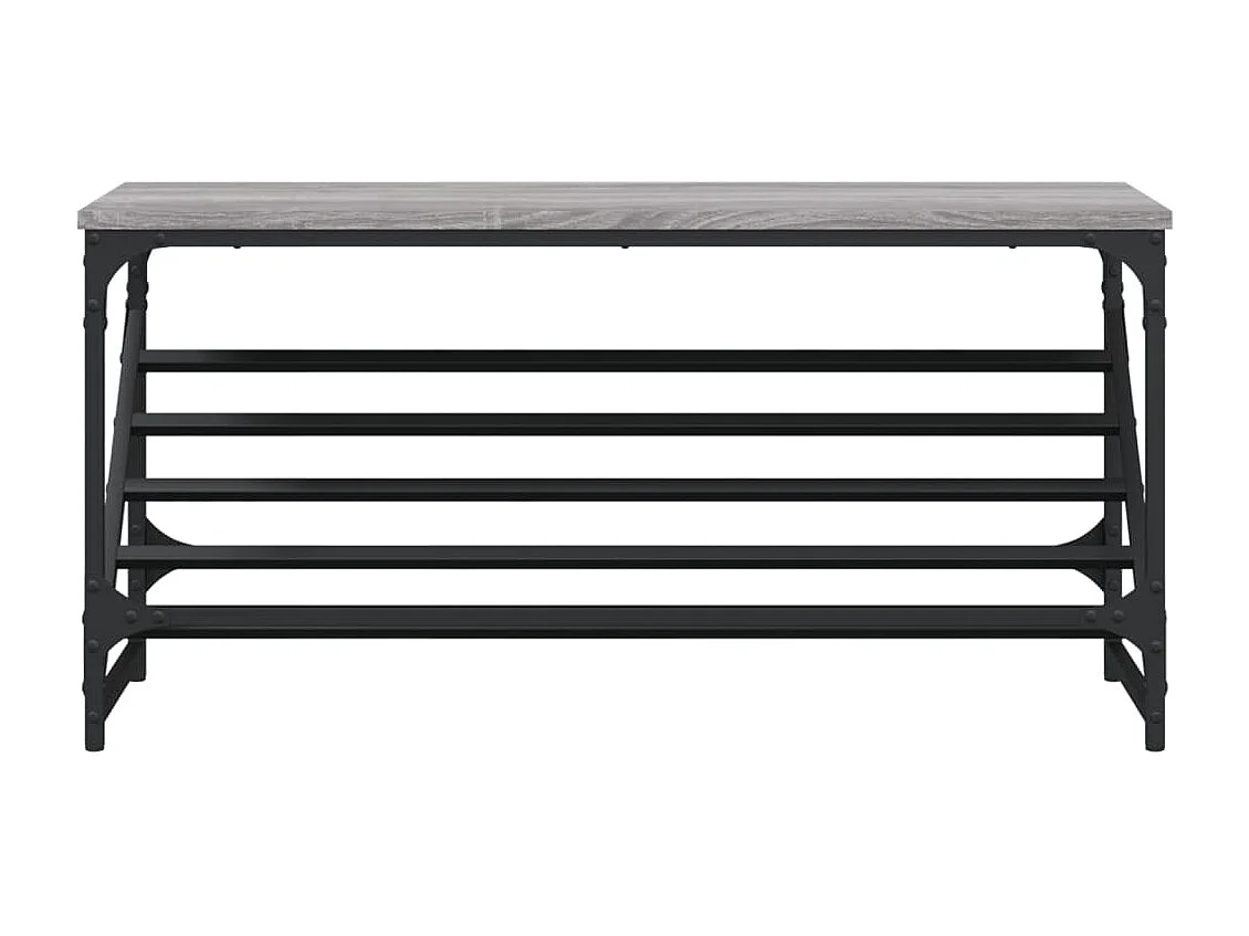 Zapatero Sonoma gris 90x30x45 cm madera de ingeniería