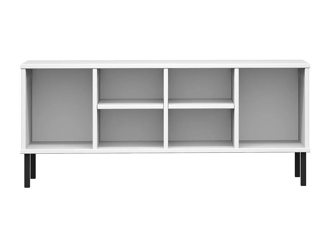 Zapatero patas metal Blanco 106x35x45cm Madera OSLO