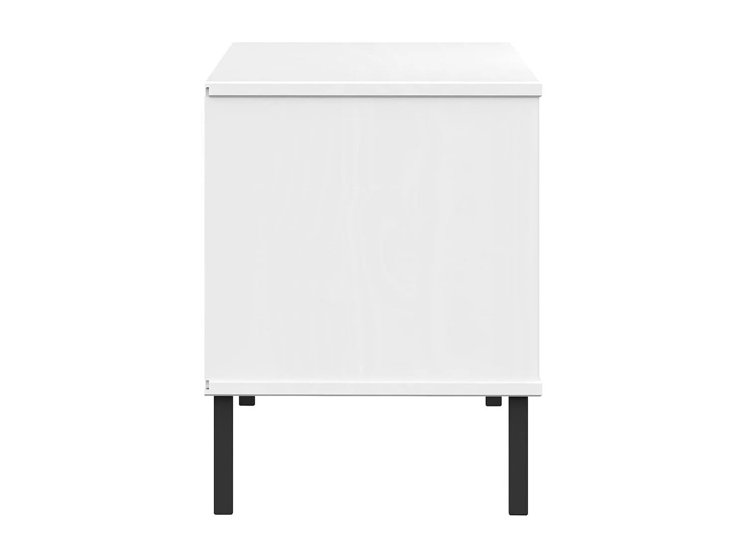 Zapatero patas metal Blanco 106x35x45cm Madera OSLO