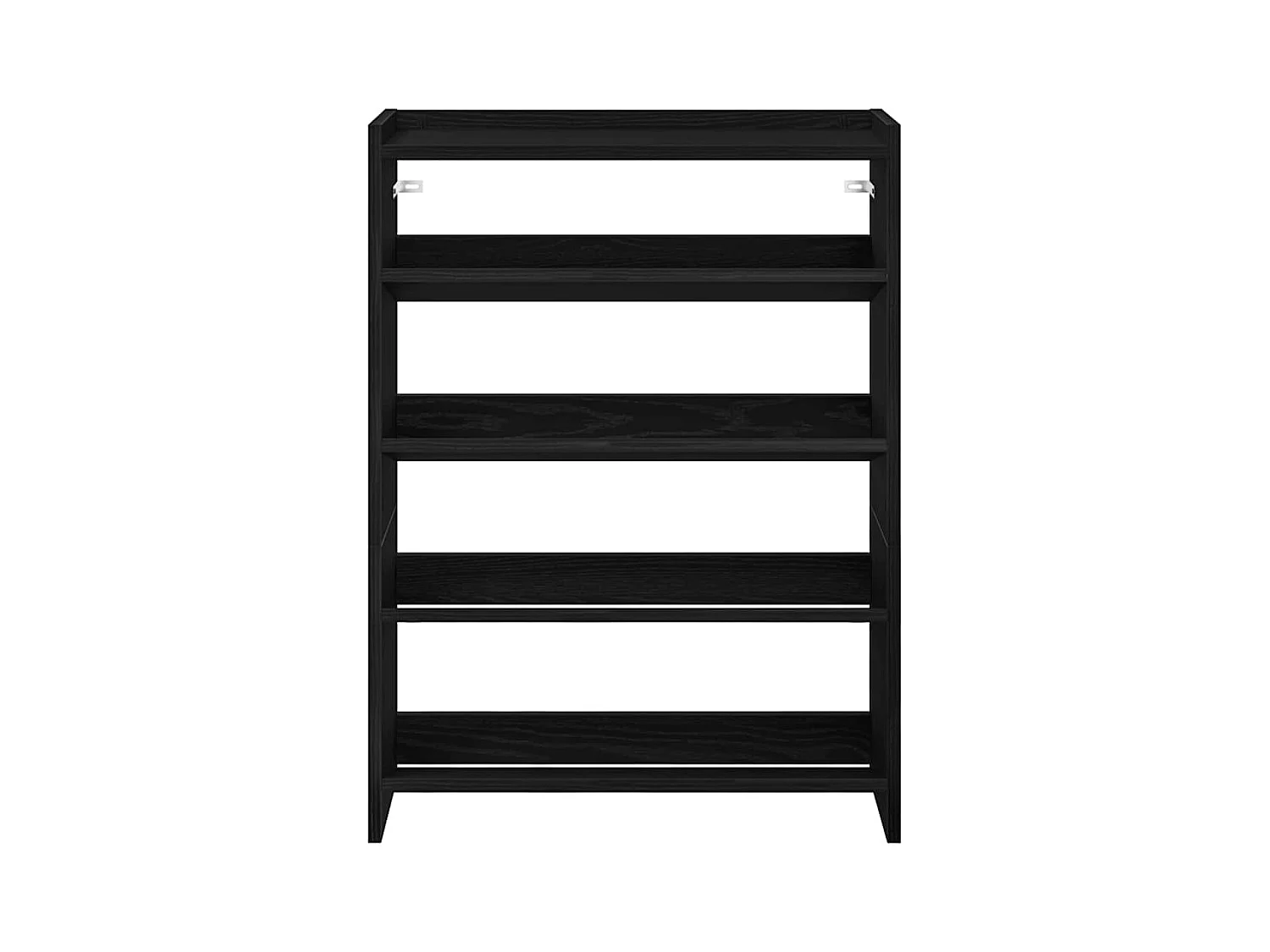 Étagère à chaussures noir 60x25x81 cm bois d'ingénierie