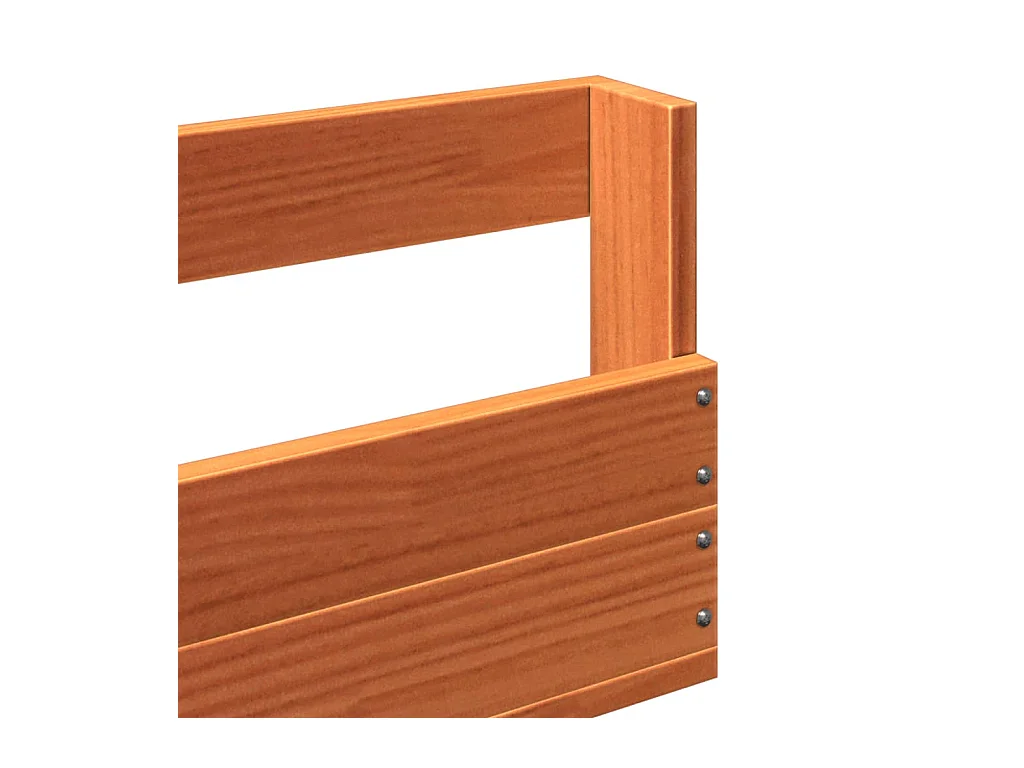 Étagères à chaussures murales 2 pcs cire marron 110x8,5x23,5 cm