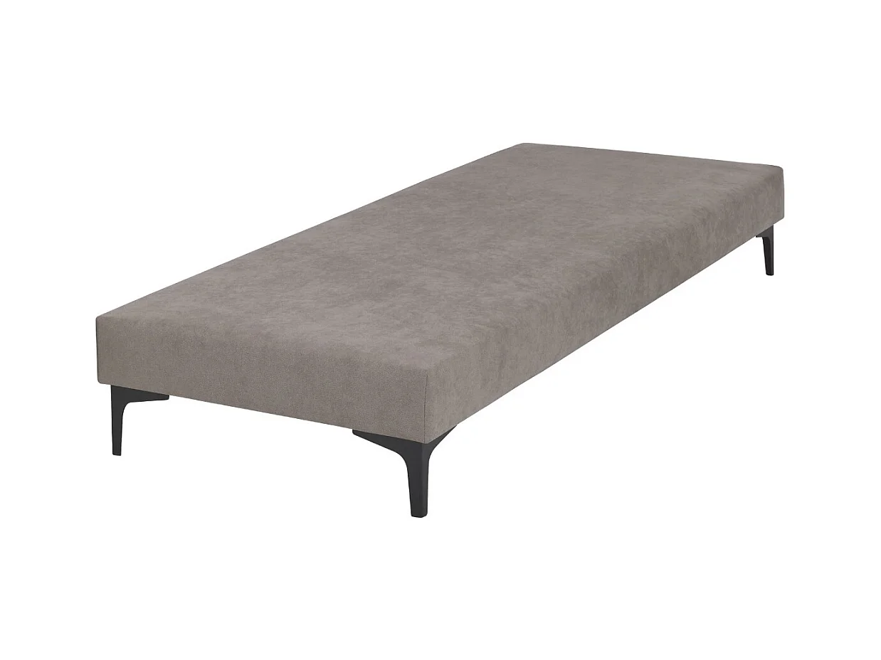 Sommier tapissier 80x200 cm bois massif lin HILIANA