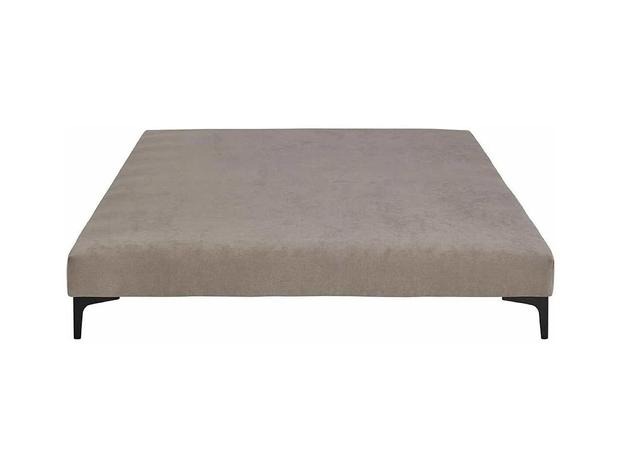 Sommier tapissier 140x190 cm bois massif lin HILIANA