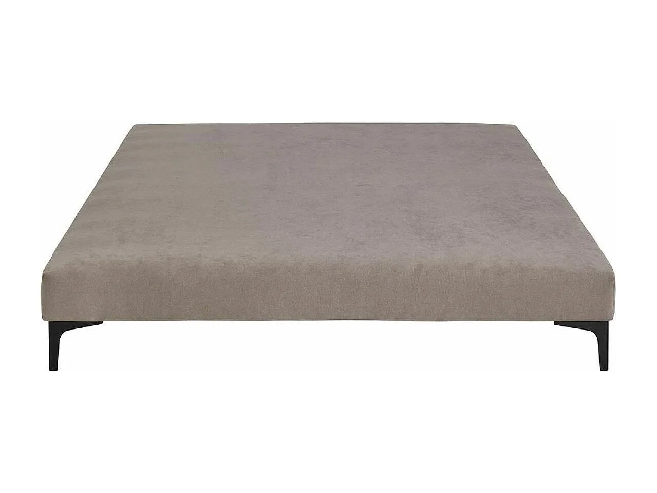 Sommier tapissier 140x190 cm bois massif lin HILIANA