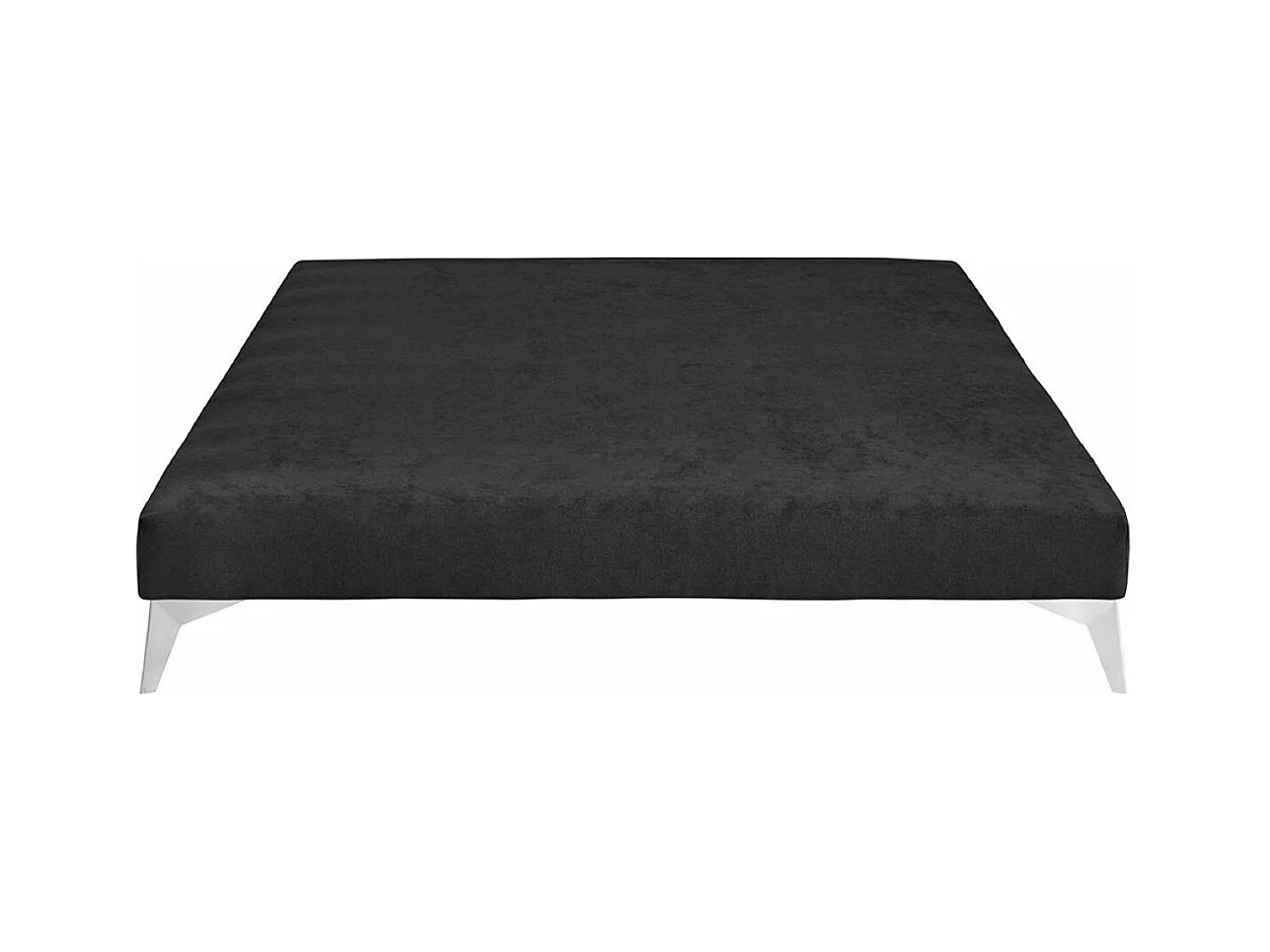 Sommier tapissier 140x190 cm bois massif noir HOCÉA