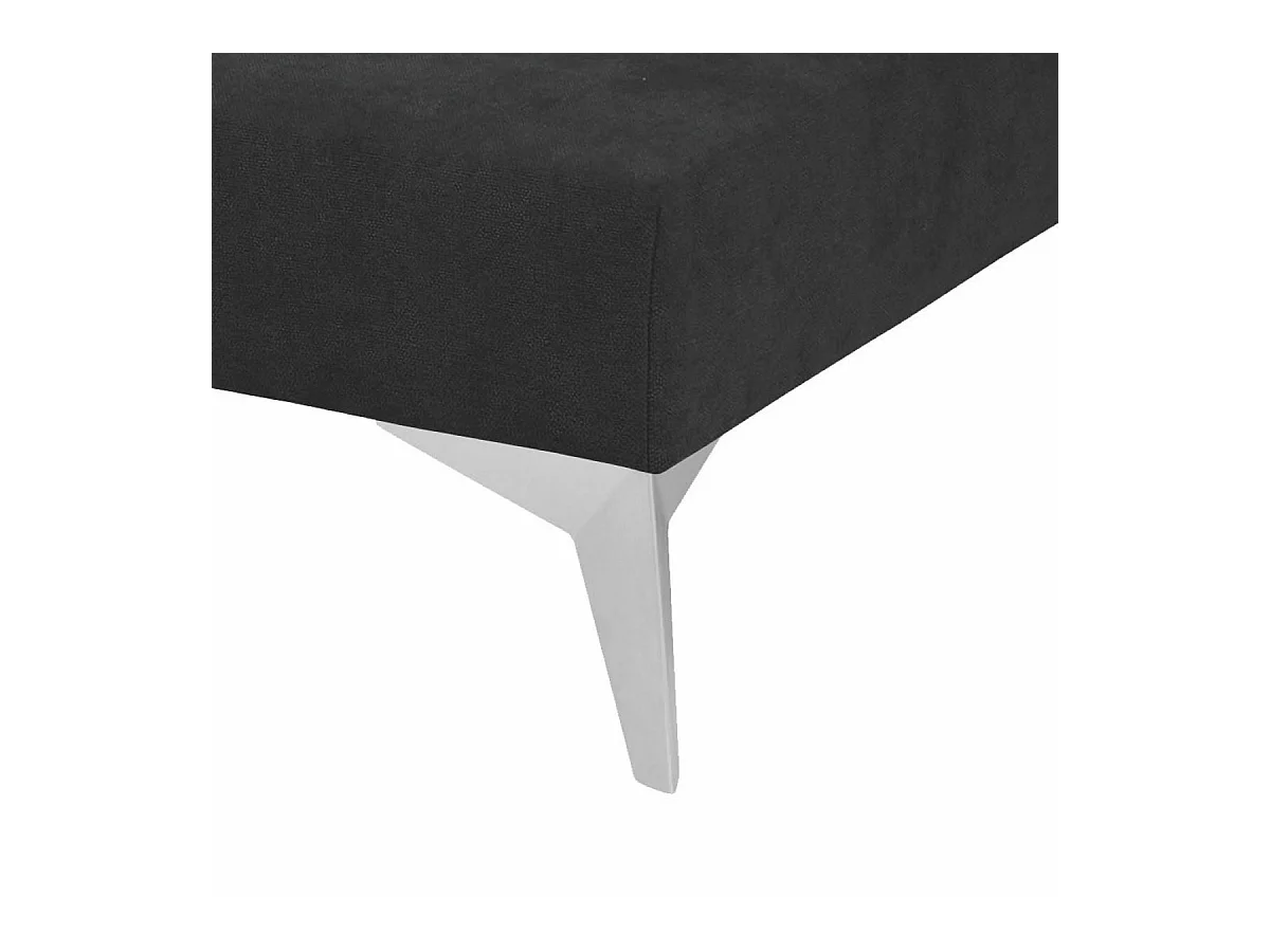 Sommier tapissier 140x190 cm bois massif noir HOCÉA