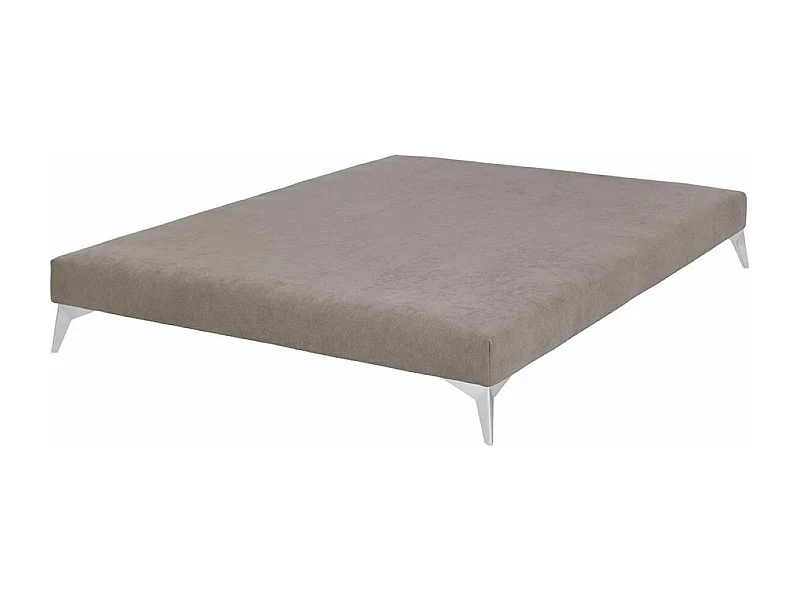 Sommier tapissier 140x190 cm bois massif lin HOCÉA