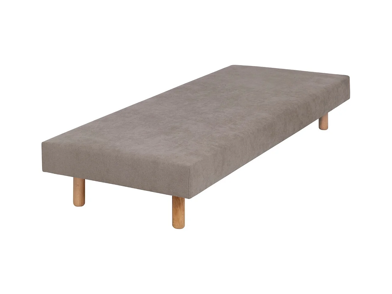Sommier tapissier 80x200 cm bois massif lin HABBY