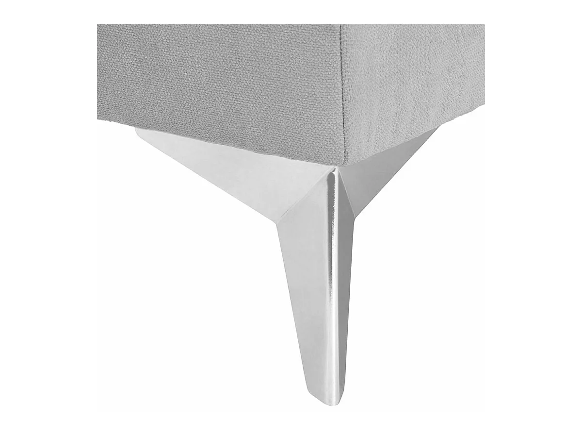 Lot de 2 sommiers tapissiers 70x190 cm bois massif gris HOCÉA