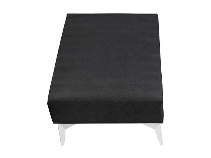 Sommier tapissier 80x200 cm bois massif noir HOCÉA