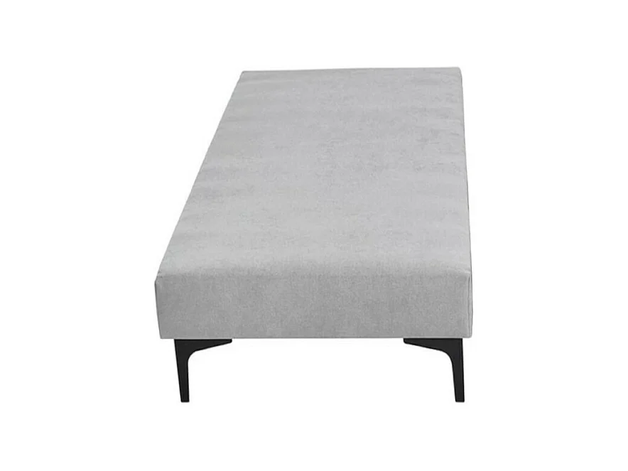 Sommier tapissier 70x190 cm bois massif gris HILIANA