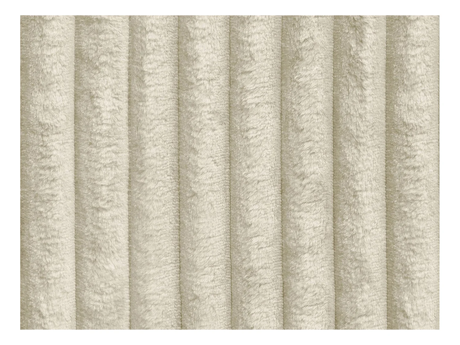 Sofa 4-Sitzer Schlafsofa Komfort - Cord Samt Beige - Tiefe Sitzfläche - TELARO