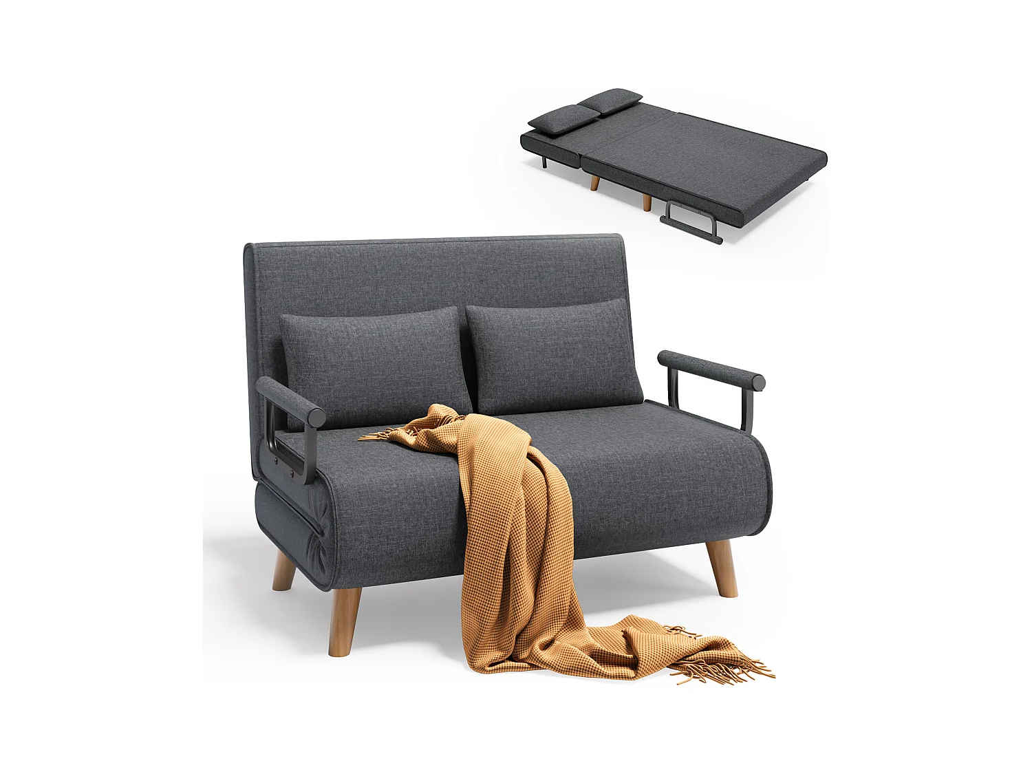 Bealife meuble de cuisine Commode à 2 tiroirs et 2 portes Buffet de cuisine Buffet de cuisine