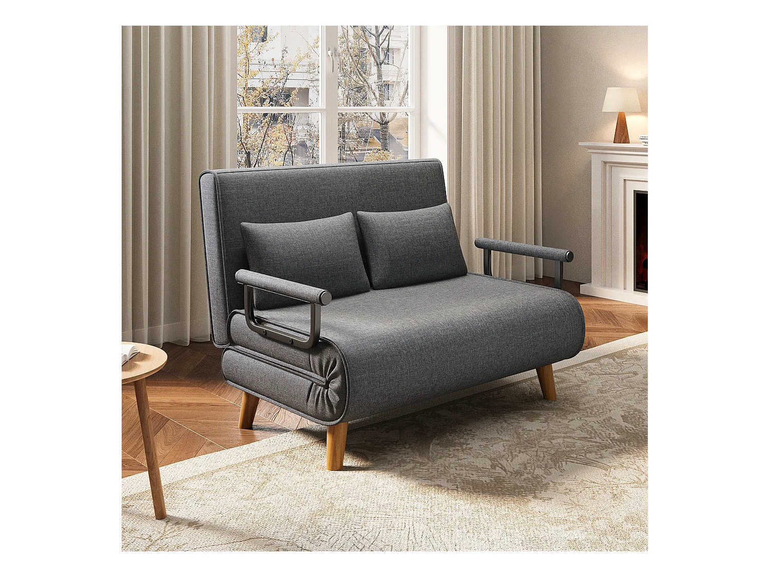 Bealife meuble de cuisine Commode à 2 tiroirs et 2 portes Buffet de cuisine Buffet de cuisine