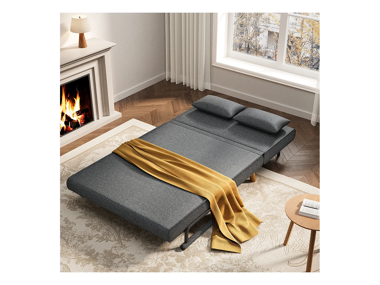 Bealife meuble de cuisine Commode à 2 tiroirs et 2 portes Buffet de cuisine Buffet de cuisine