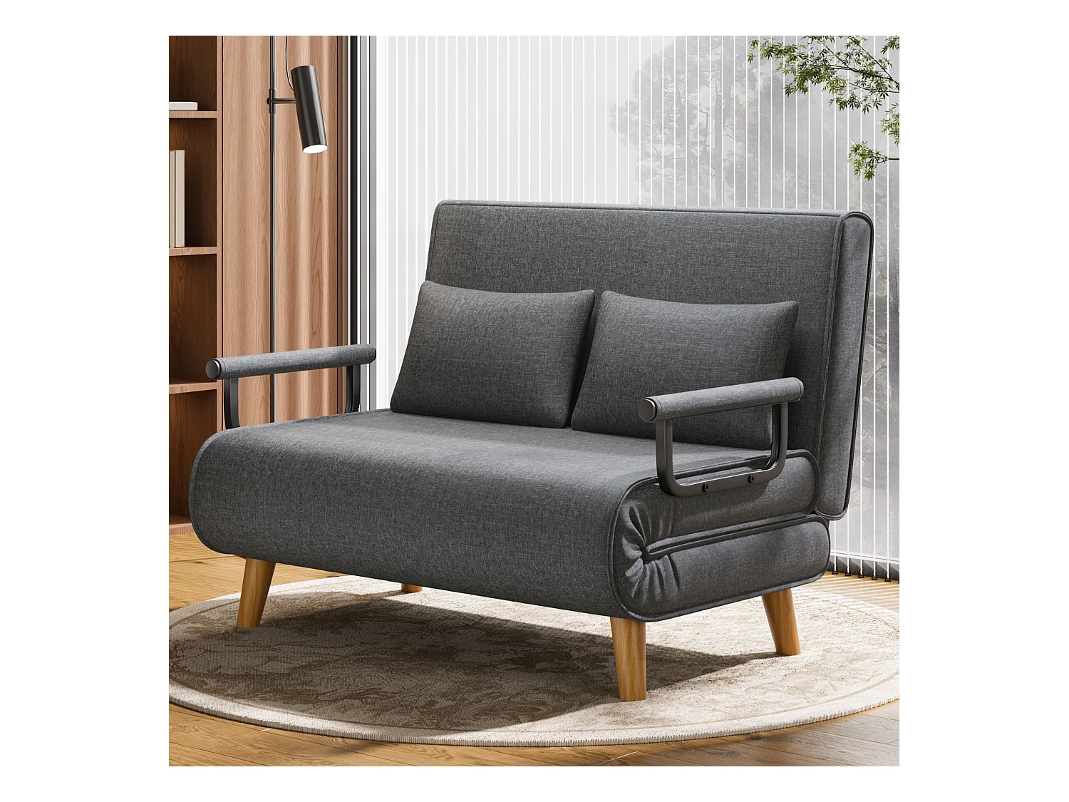 Bealife meuble de cuisine Commode à 2 tiroirs et 2 portes Buffet de cuisine Buffet de cuisine