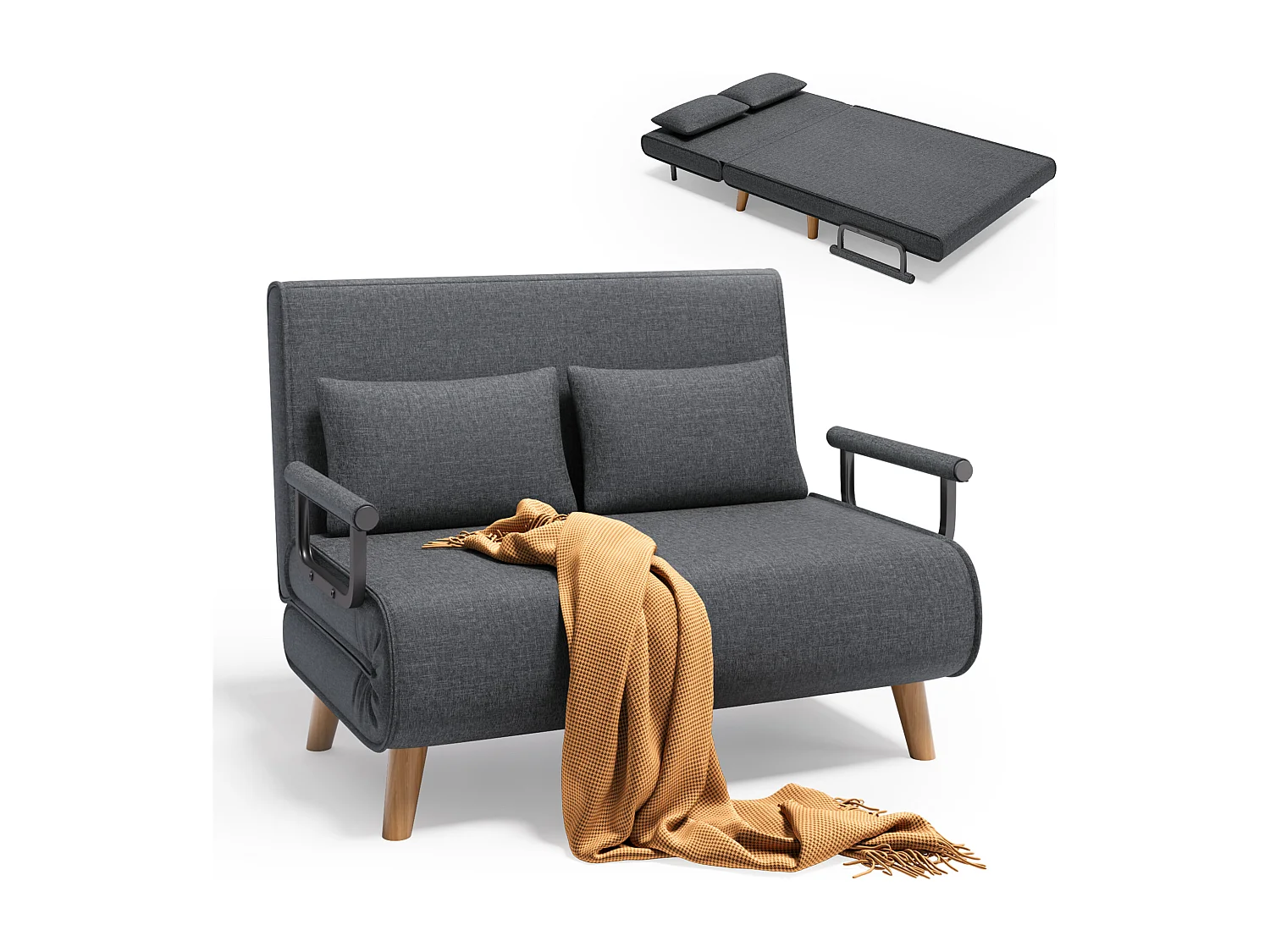 Bealife meuble de cuisine Commode à 2 tiroirs et 2 portes Buffet de cuisine Buffet de cuisine