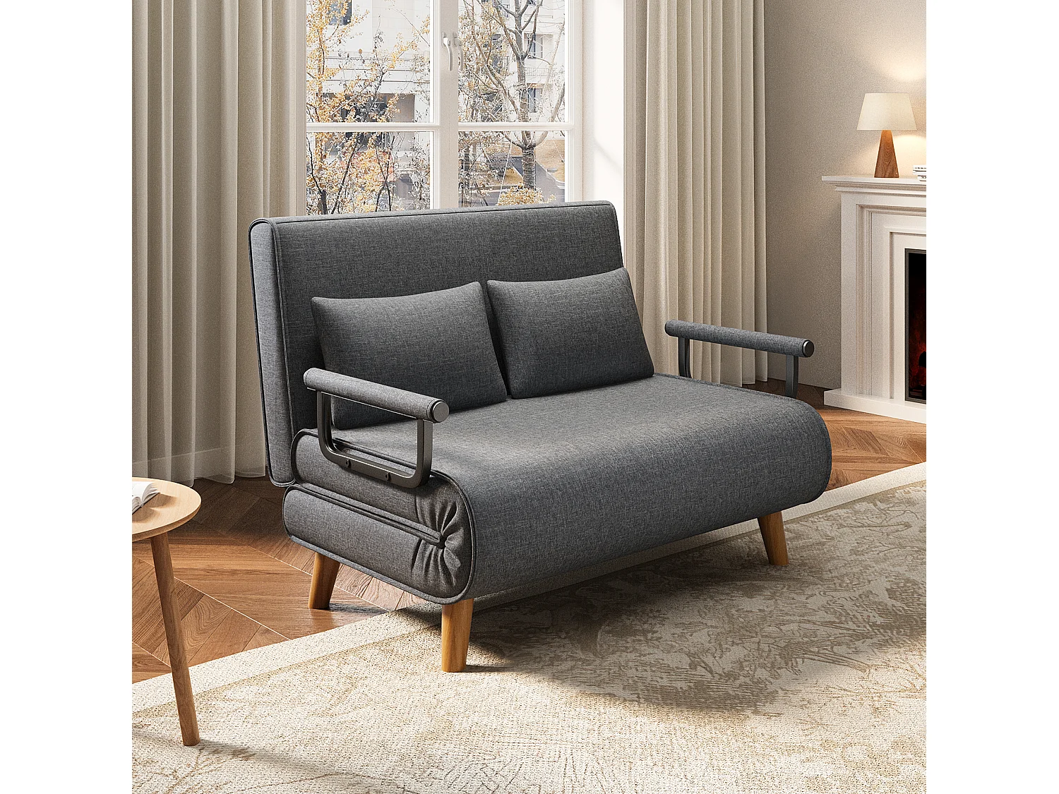 Bealife meuble de cuisine Commode à 2 tiroirs et 2 portes Buffet de cuisine Buffet de cuisine